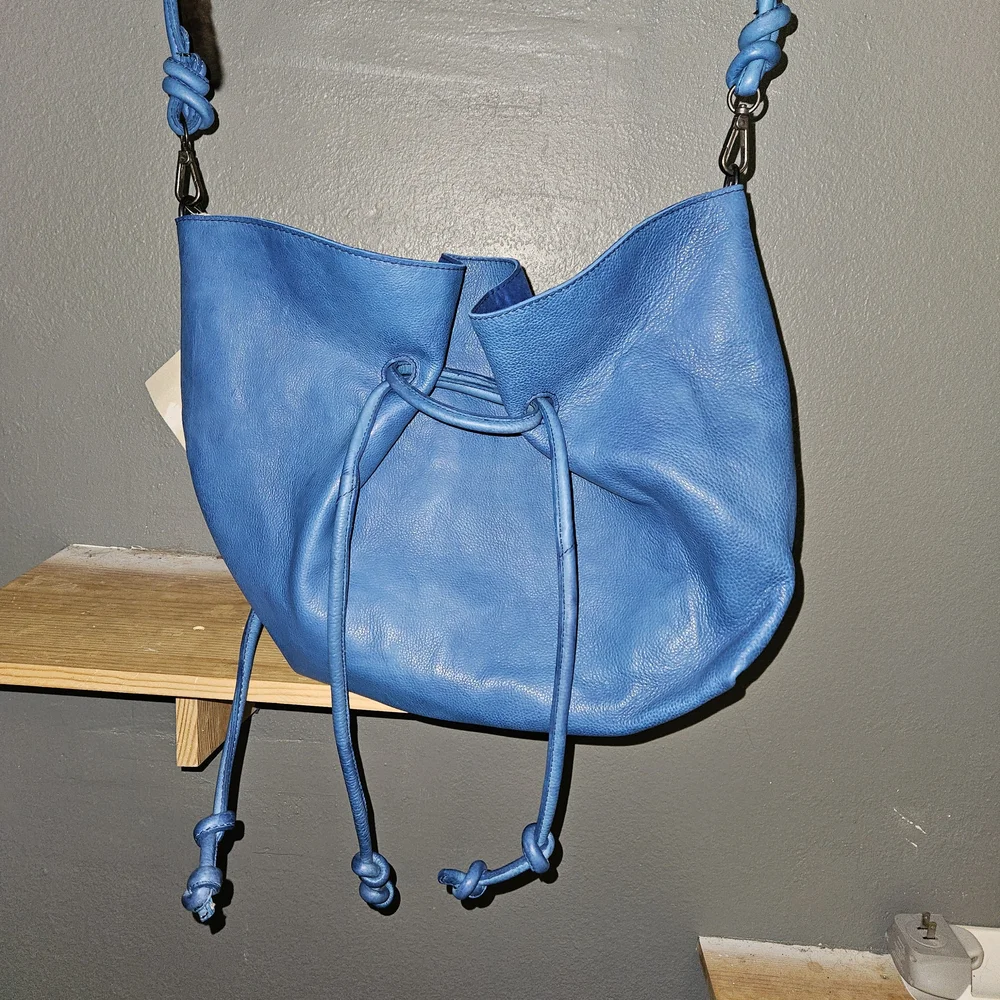 Free People Blue Crossbody Bag - Picture 1 of 5